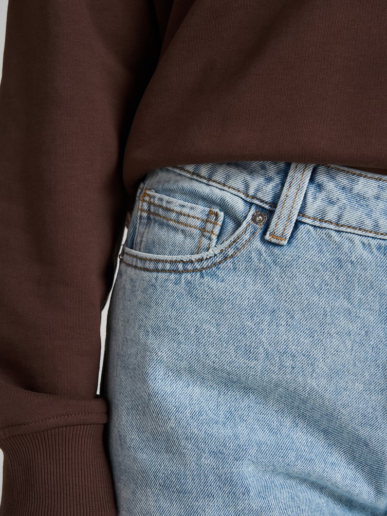 Джинсы Baggy с винтажной стиркой