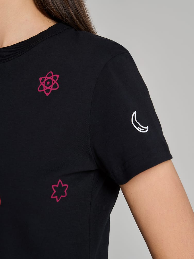 Хлопковая футболка с принтом