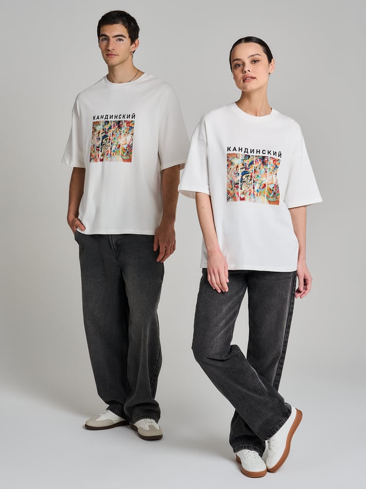 Футболка с принтом картин Третьяковской галереи