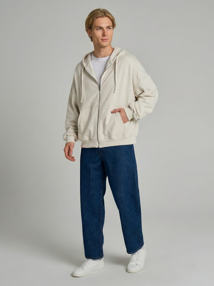 Толстовка оверсайз с капюшоном