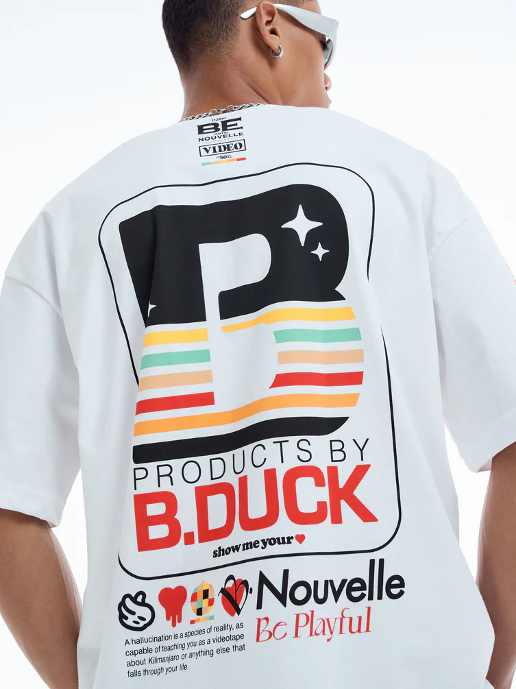 Футболка оверсайз с принтом B.Duck