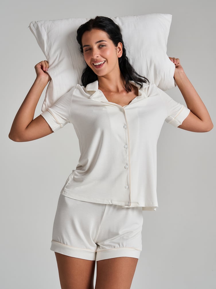 Рубашка пижамная с коротким рукавом