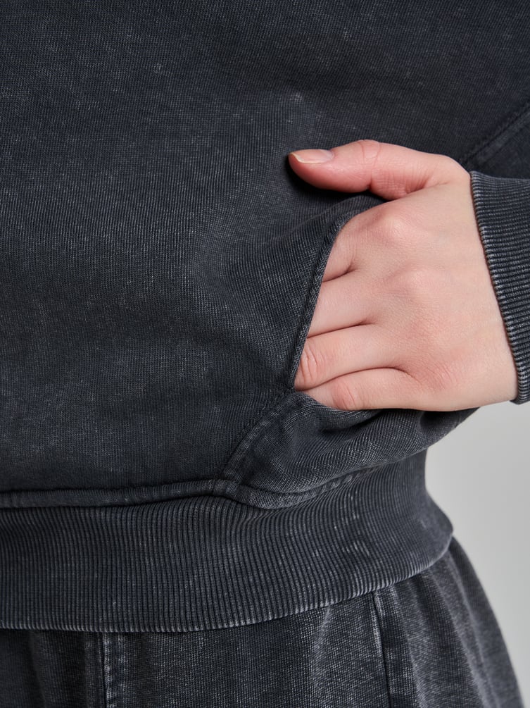 Зип худи оверсайз с вареным эффектом