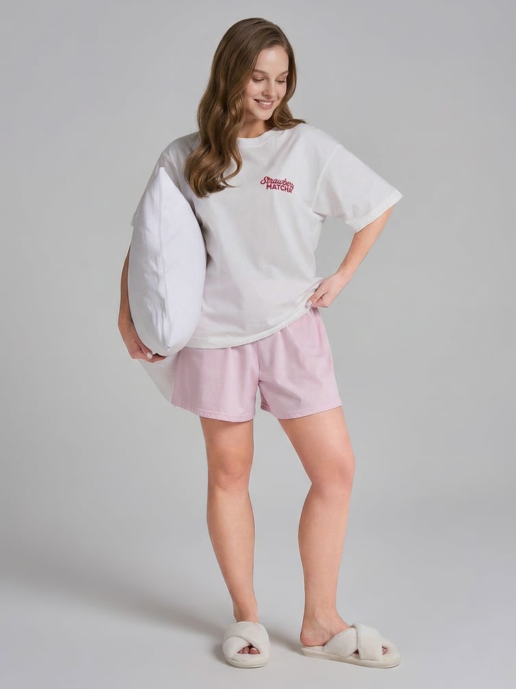 Пижама с принтом и шортами