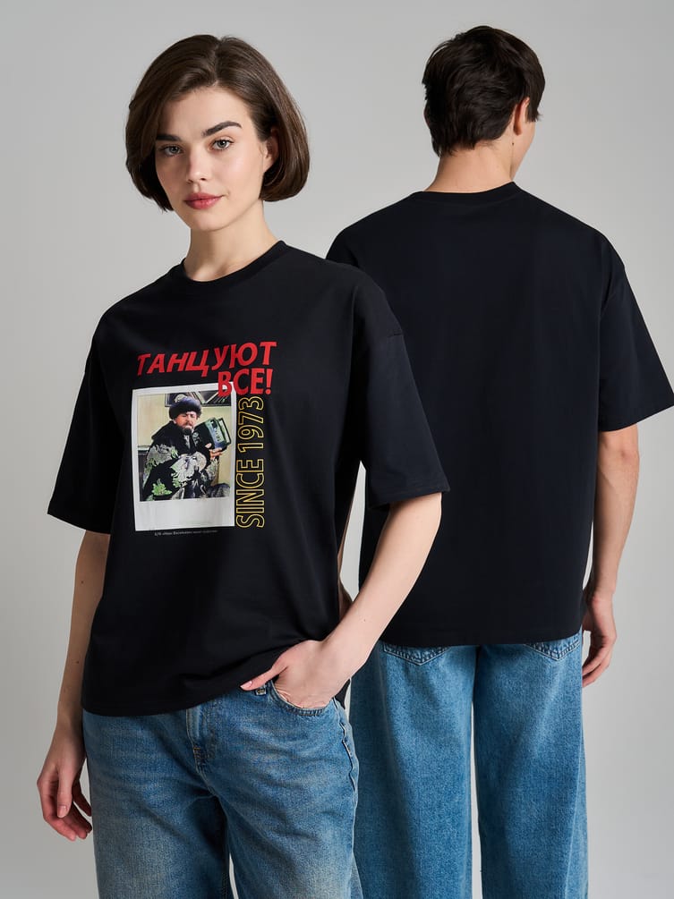 Футболка оверсайз с принтом Мосфильм