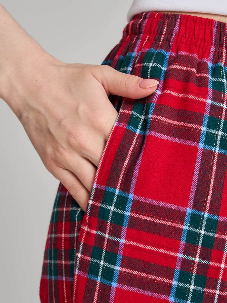 Пижамные брюки в клетку