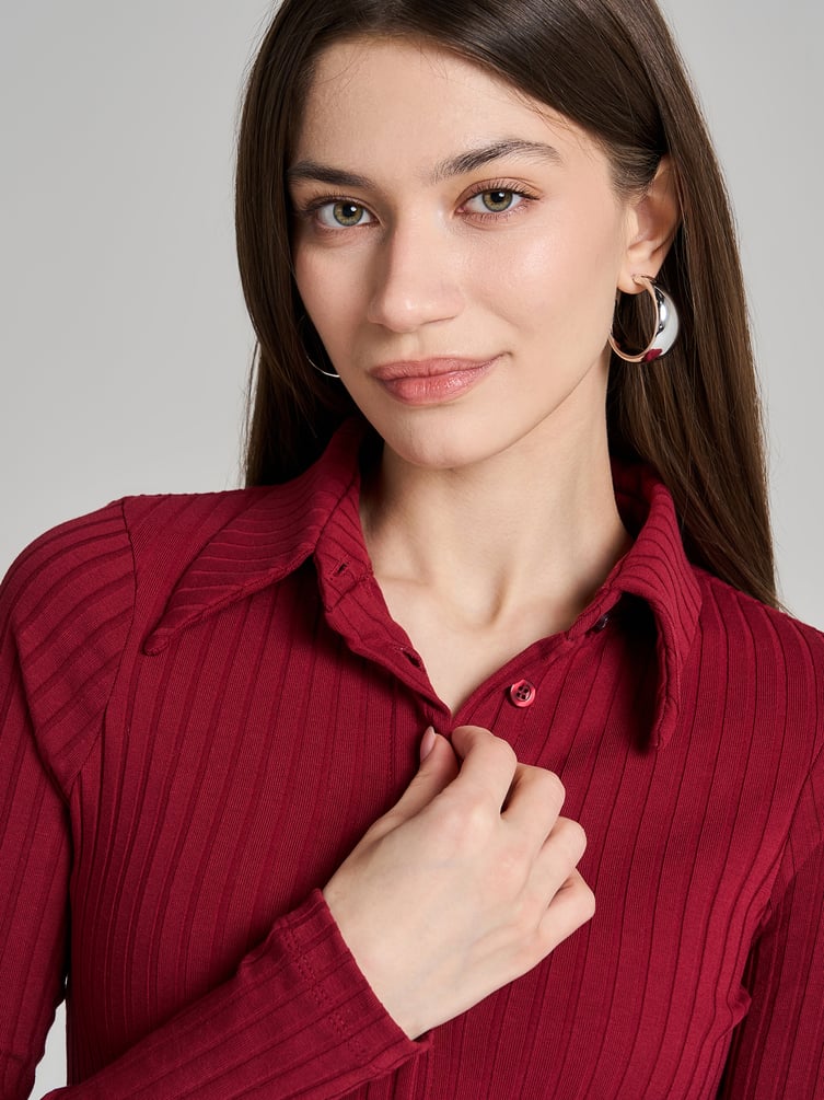 Платье офисное миди на пуговицах