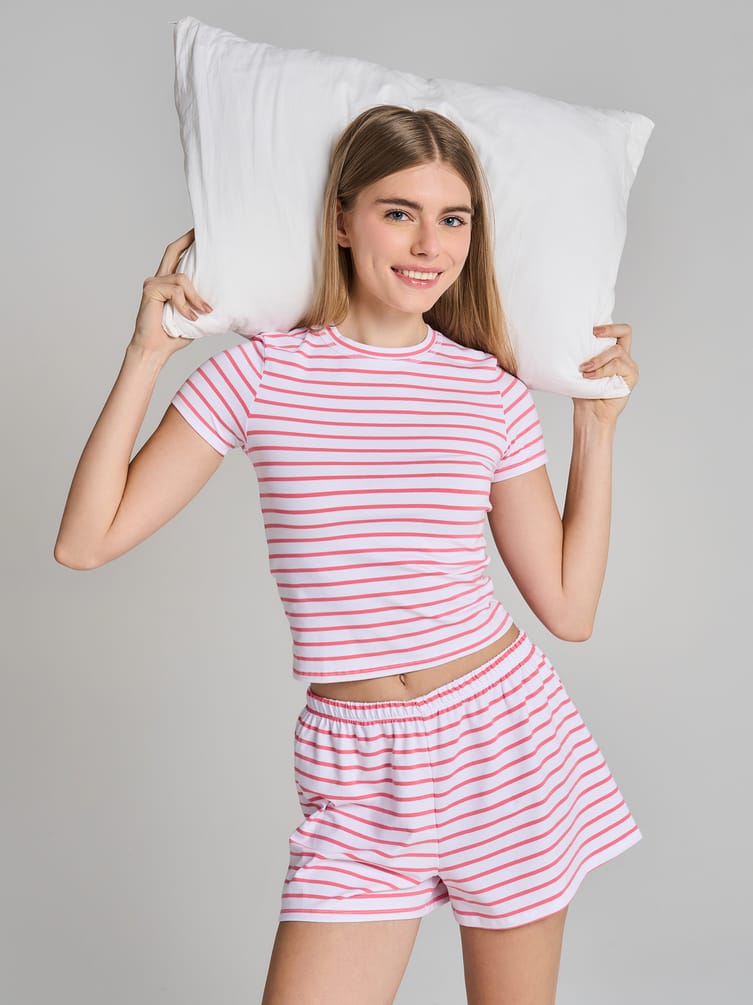 Полосатая пижама из хлопка