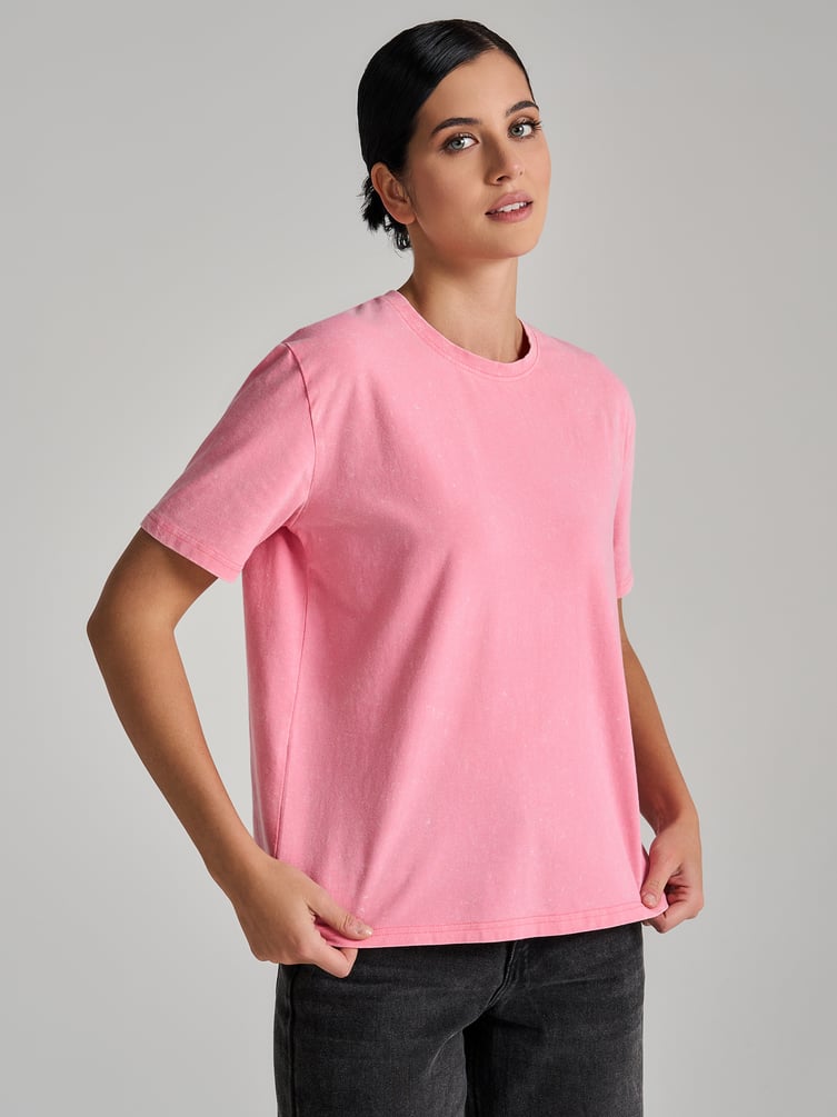 Футболка оверсайз с вареным эффектом