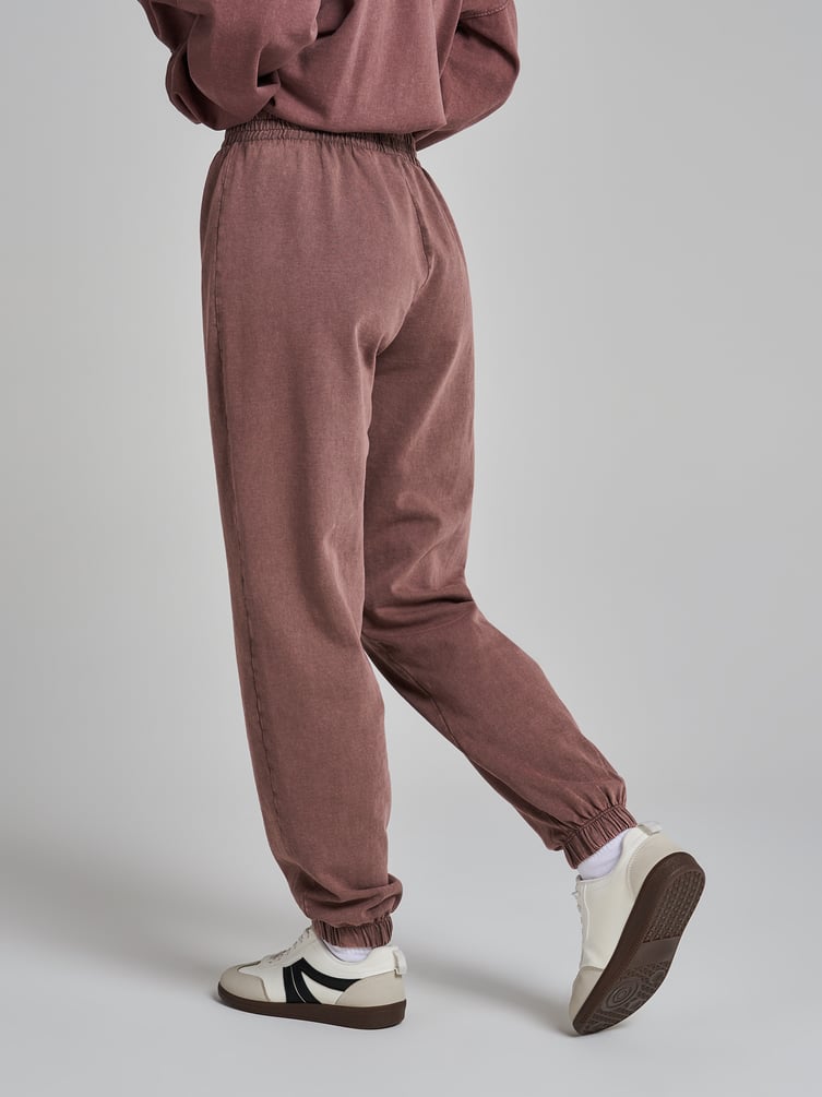 Брюки джоггеры с вареным эффектом