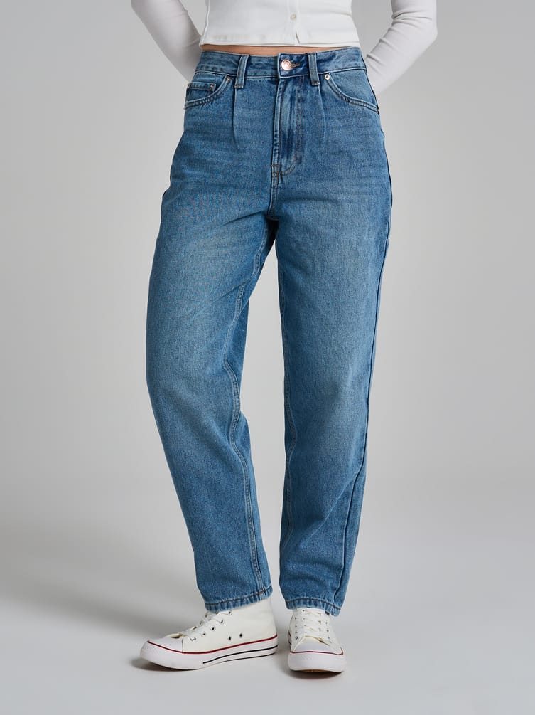 Джинсы Balloon с высокой талией