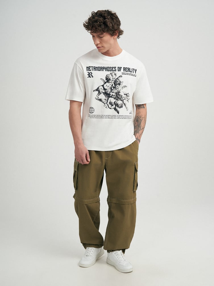 Футболка с принтом ангелов