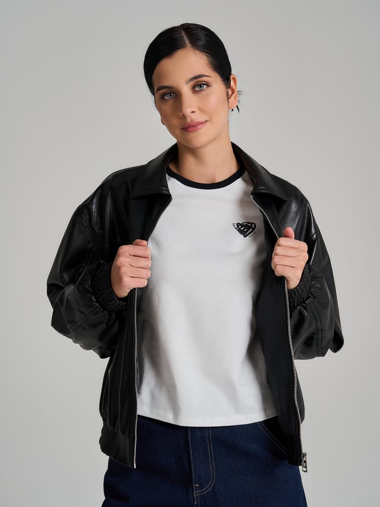 Облегающая футболка с принтом