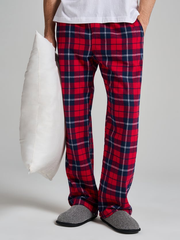Пижамные брюки в клетку