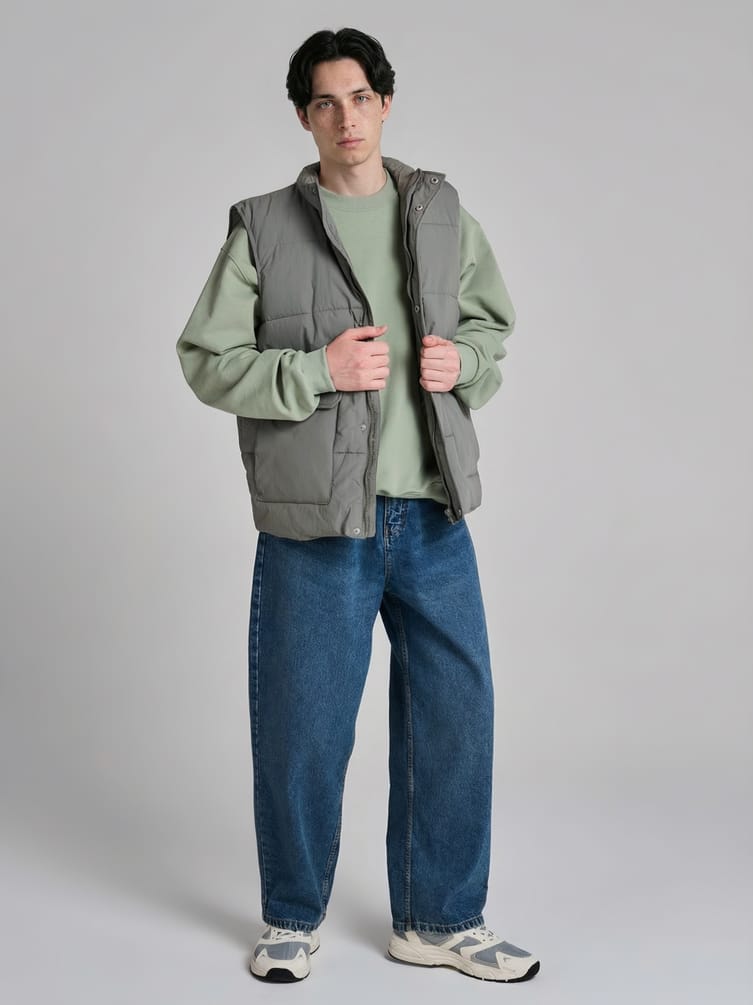 Жилетка стеганая на синтепоне