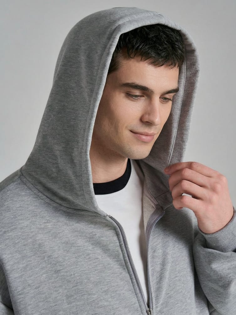 Толстовка с капюшоном без начеса