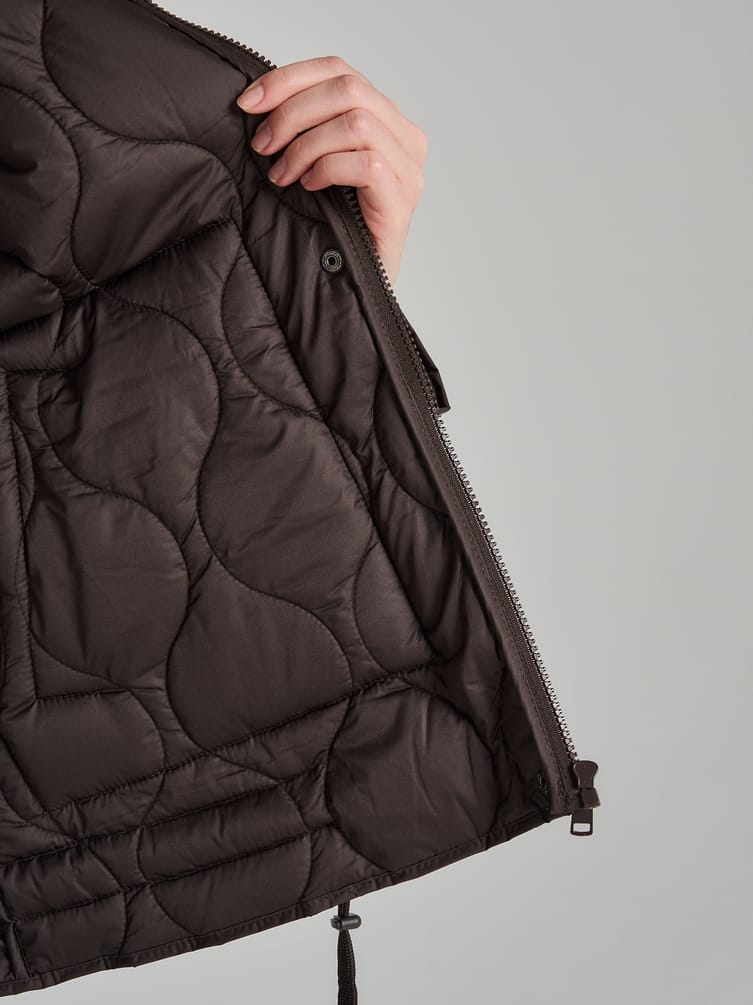 Куртка стеганая с капюшоном