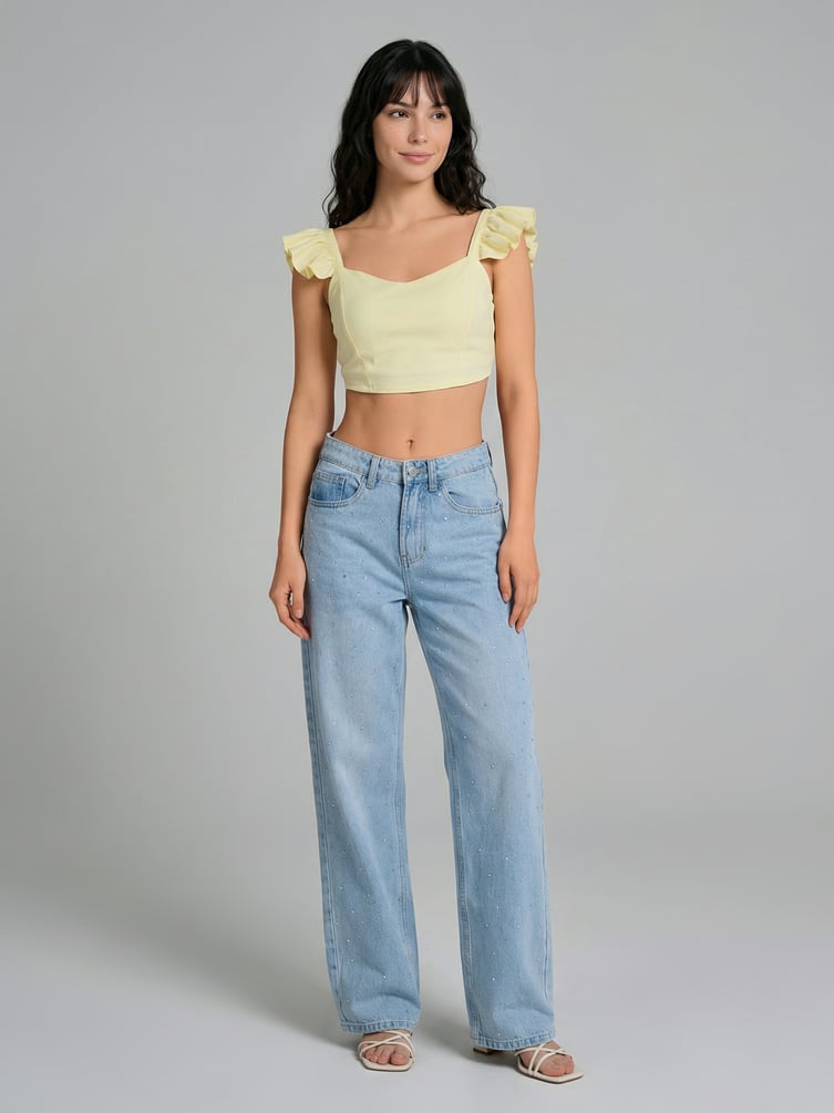 Джинсы широкие