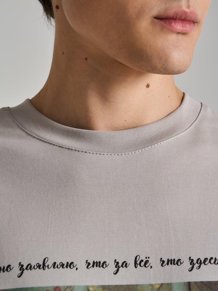 Футболка оверсайз с принтом Мосфильм