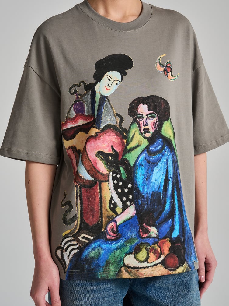 Футболка с принтом картин Третьяковской галереи