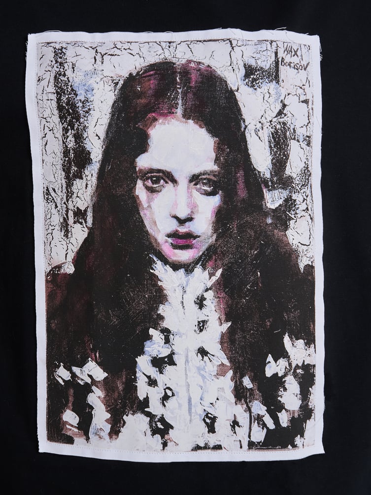 Футболка оверсайз с принтом Макс Борисов