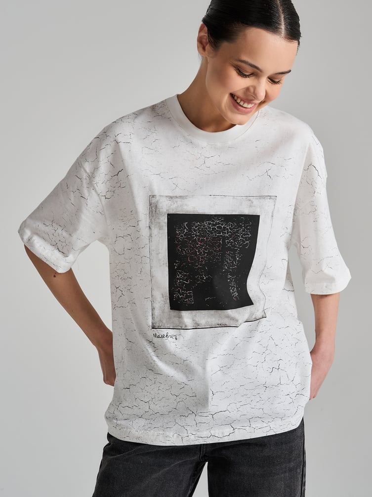 Футболка с принтом картин Третьяковской галереи