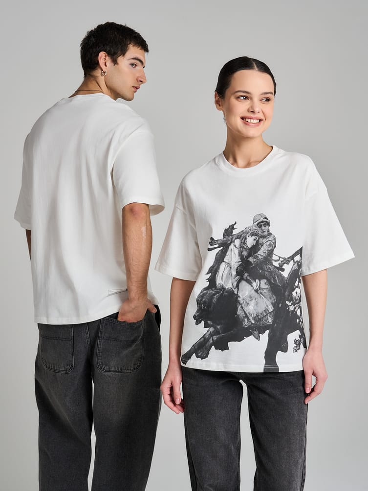 Футболка с принтом картин Третьяковской галереи