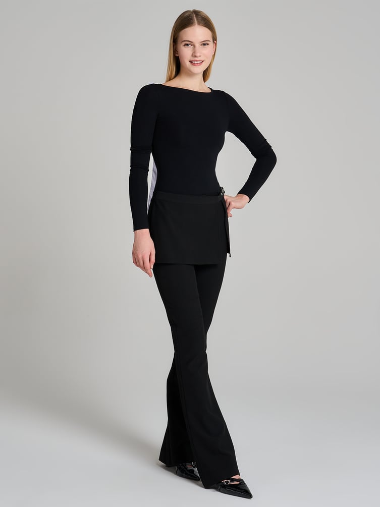 Боди-блузка с бантом на спине