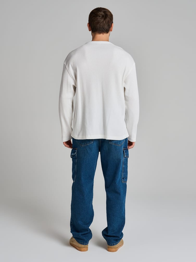 Зауженные джинсы карго