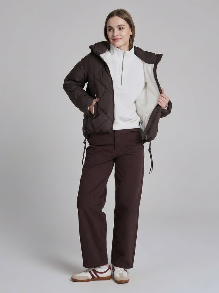 Куртка стеганая с капюшоном