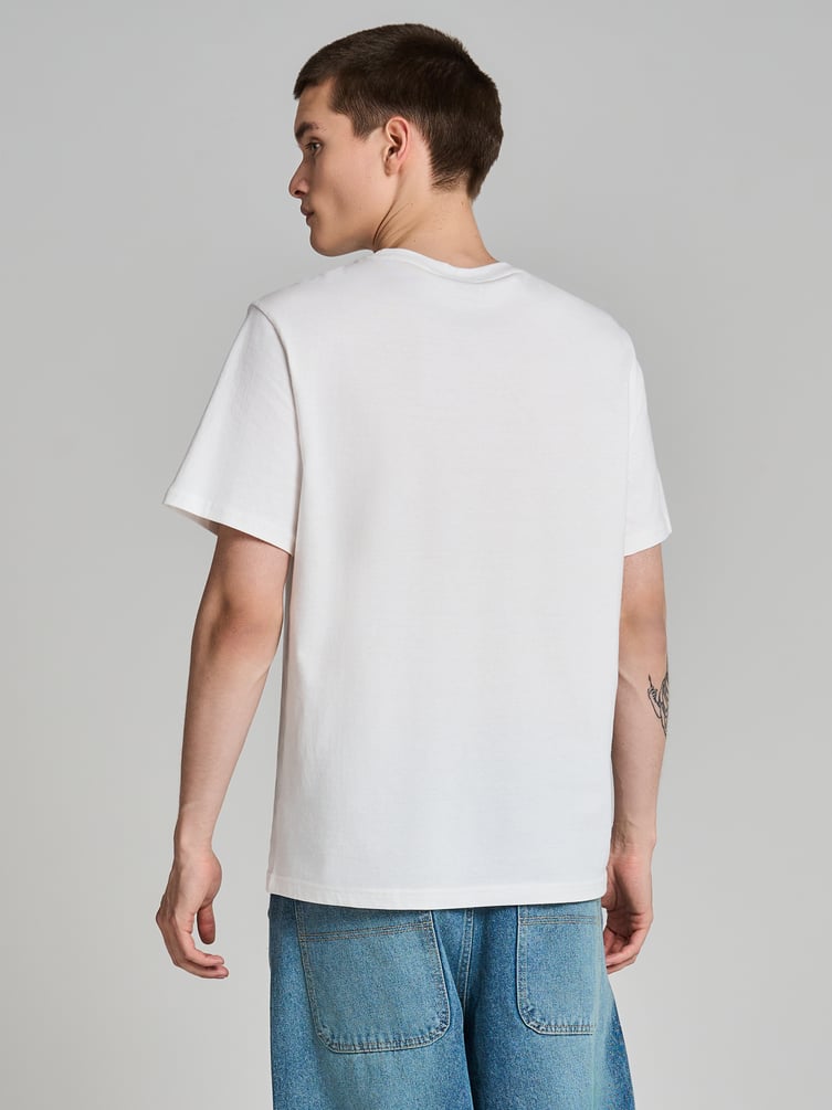 Хлопковая футболка с коротким рукавом