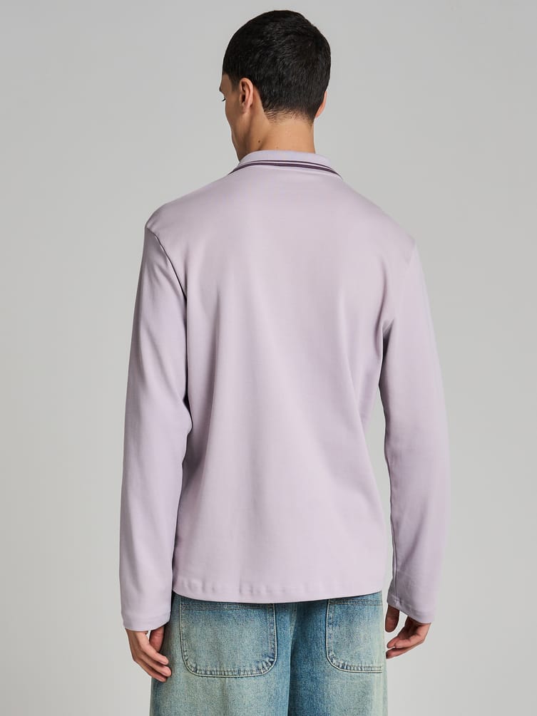 Поло с длинным рукавом