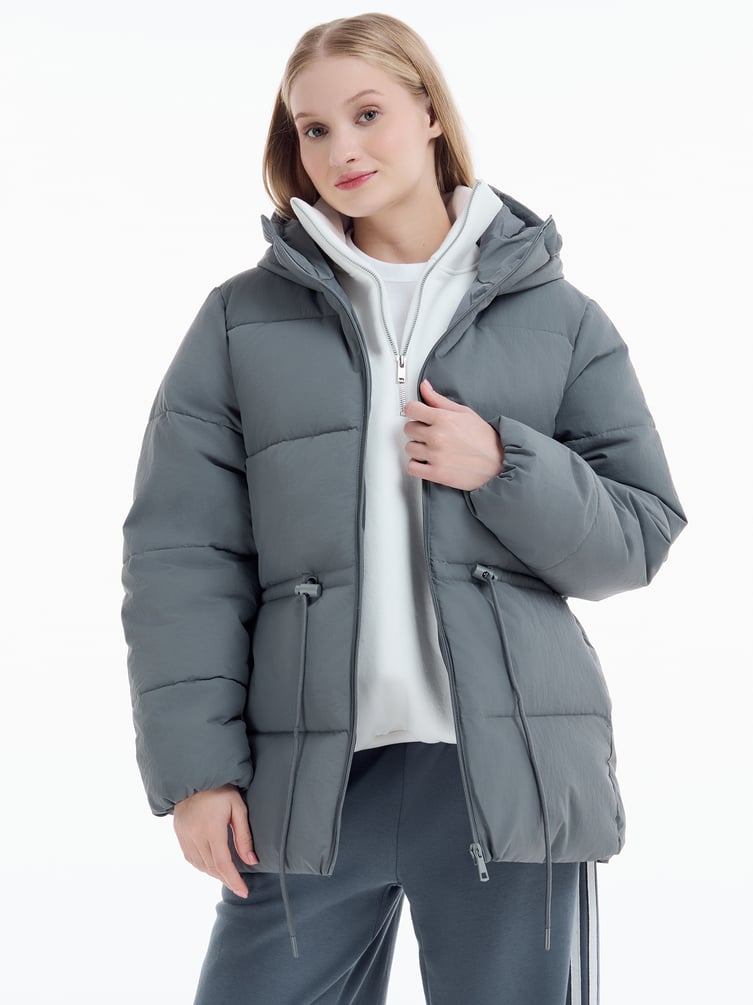 Куртка удлиненная стеганая женская