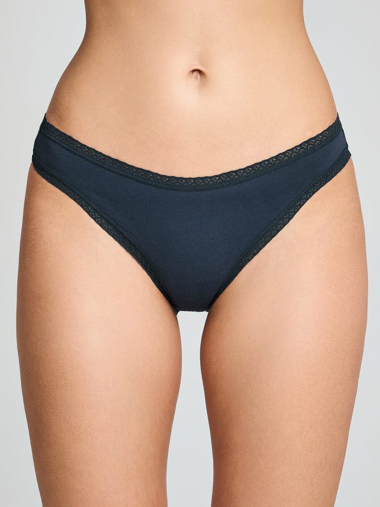 Трусы-слипы - 3 шт. с кружевом