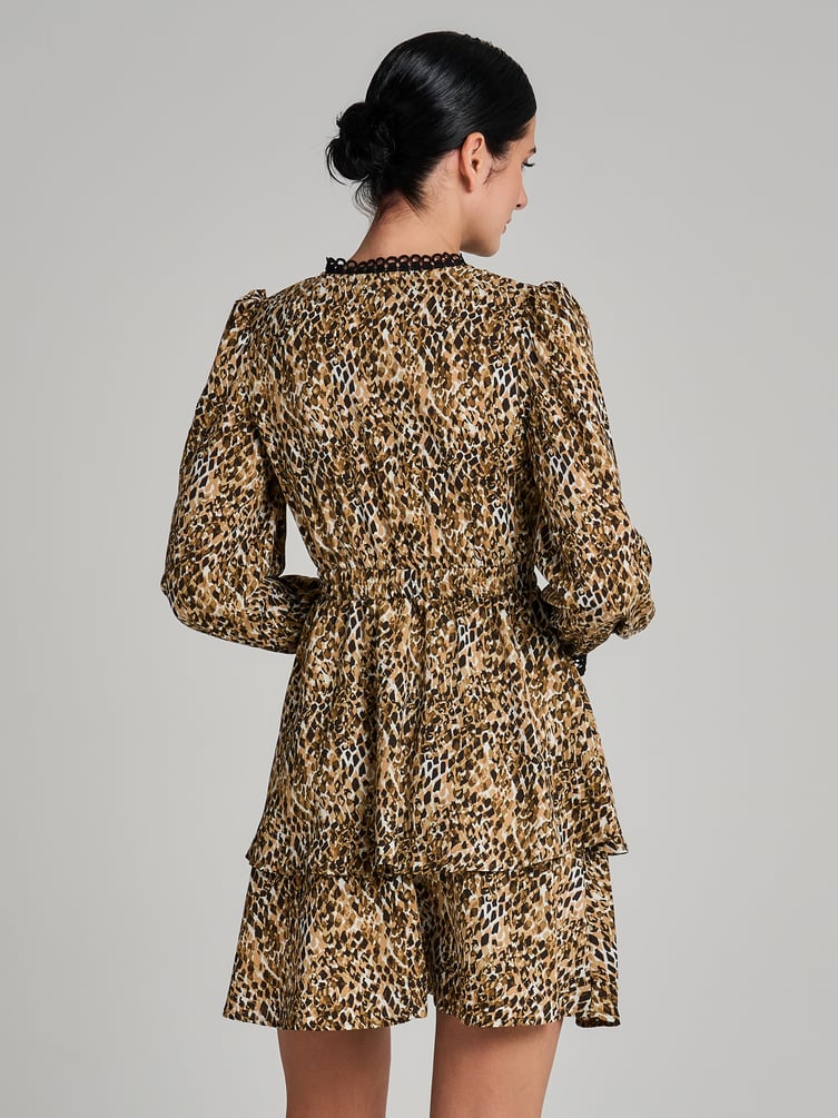 Платье вечернее леопардовое