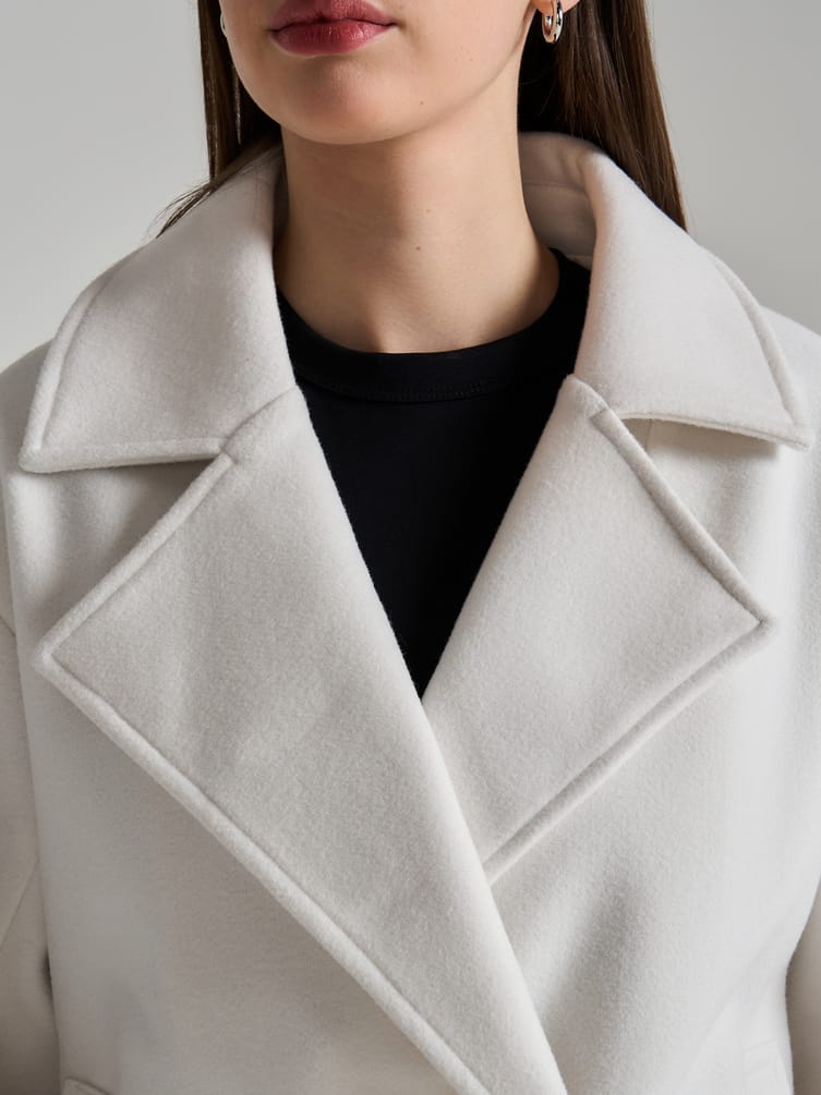 Пальто демисезонное двубортное