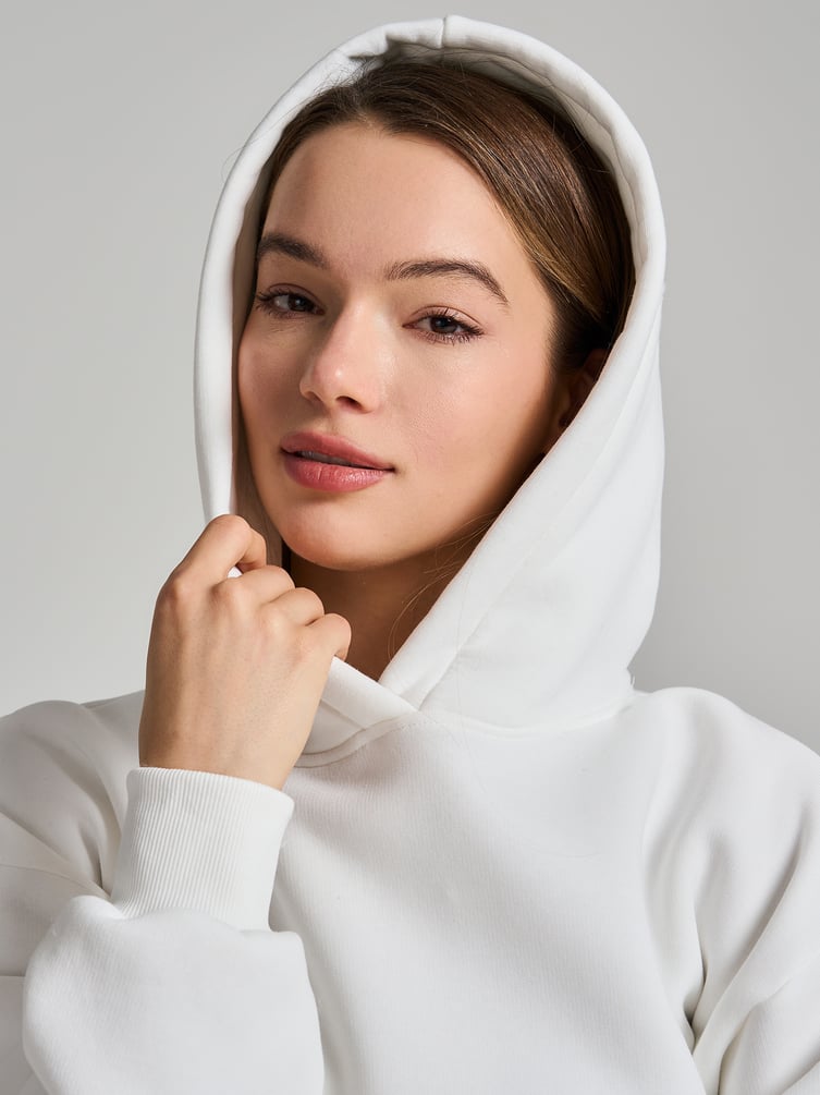 Утепленное худи оверсайз с начесом