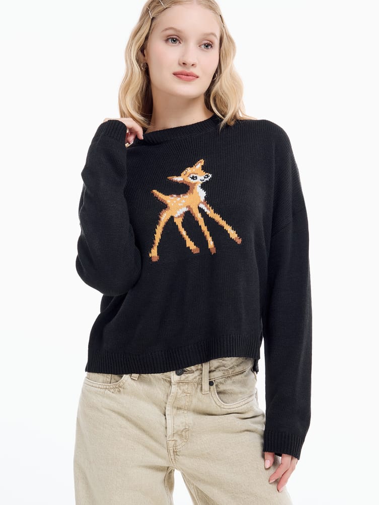 Джемпер трикотажный с принтом