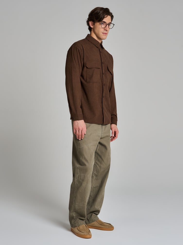 Рубашка вельветовая классическая