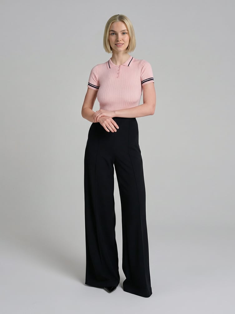 Джемпер-поло с коротким рукавом