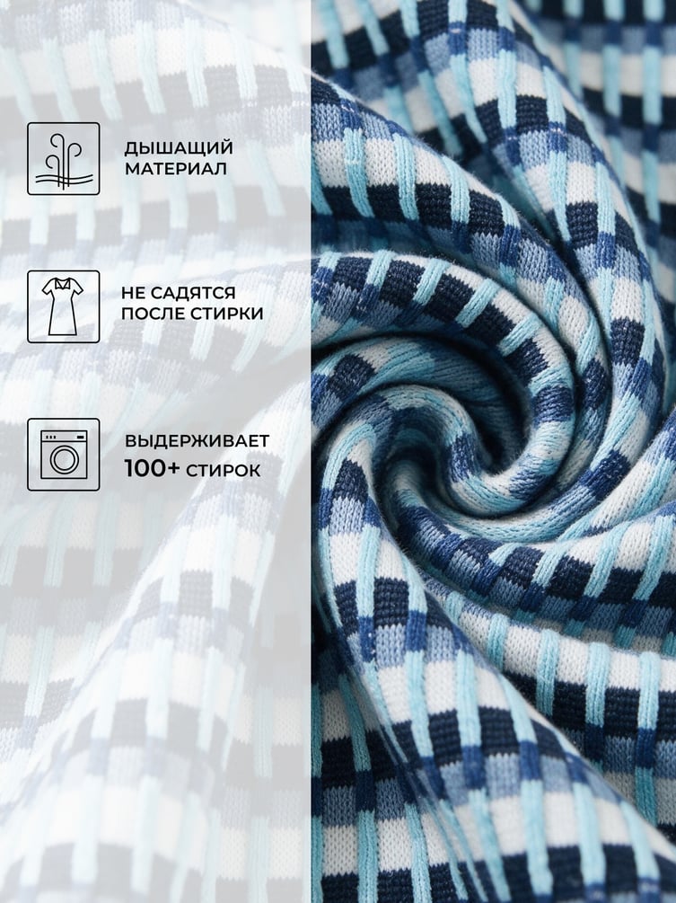 Платье поло с коротким рукавом