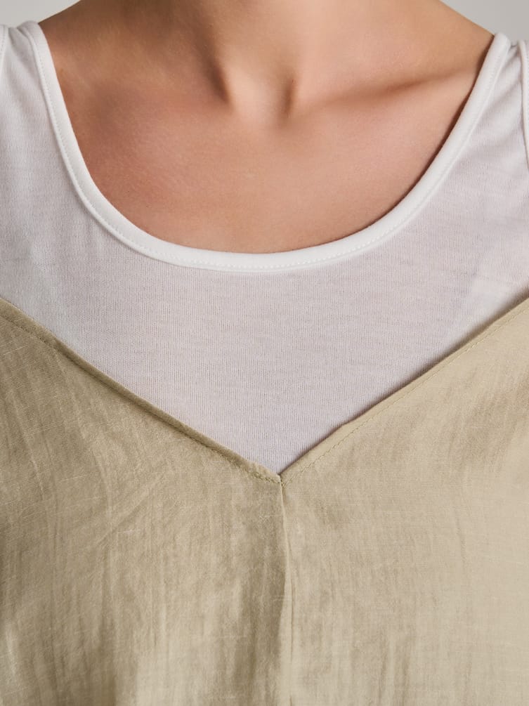 Блузка многослойная с топом