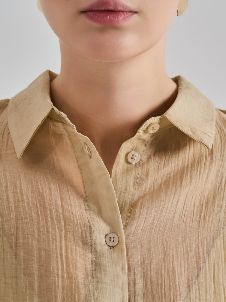 Рубашка летняя со шнуровкой на спине