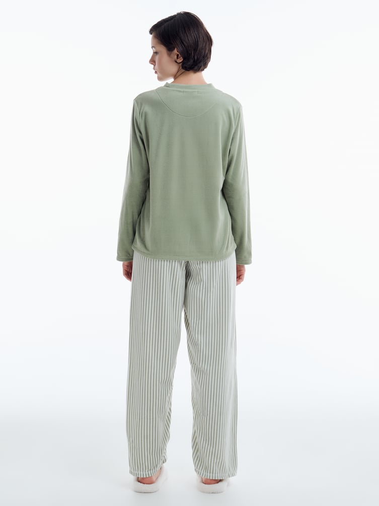 Плюшевая пижама Brunch club с брюками