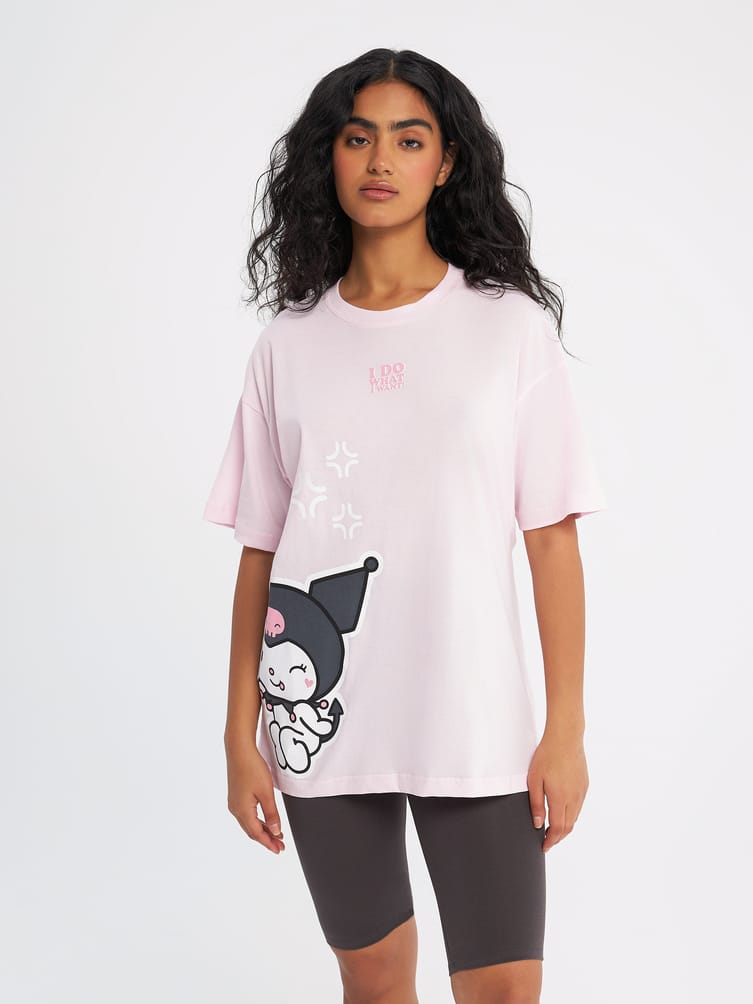 Пижама с шортами и принтом Hello Kitty