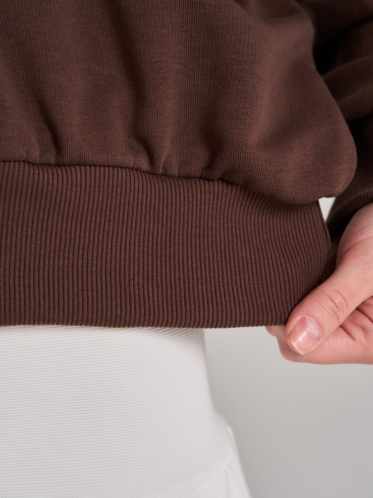 Толстовка бомбер укороченная