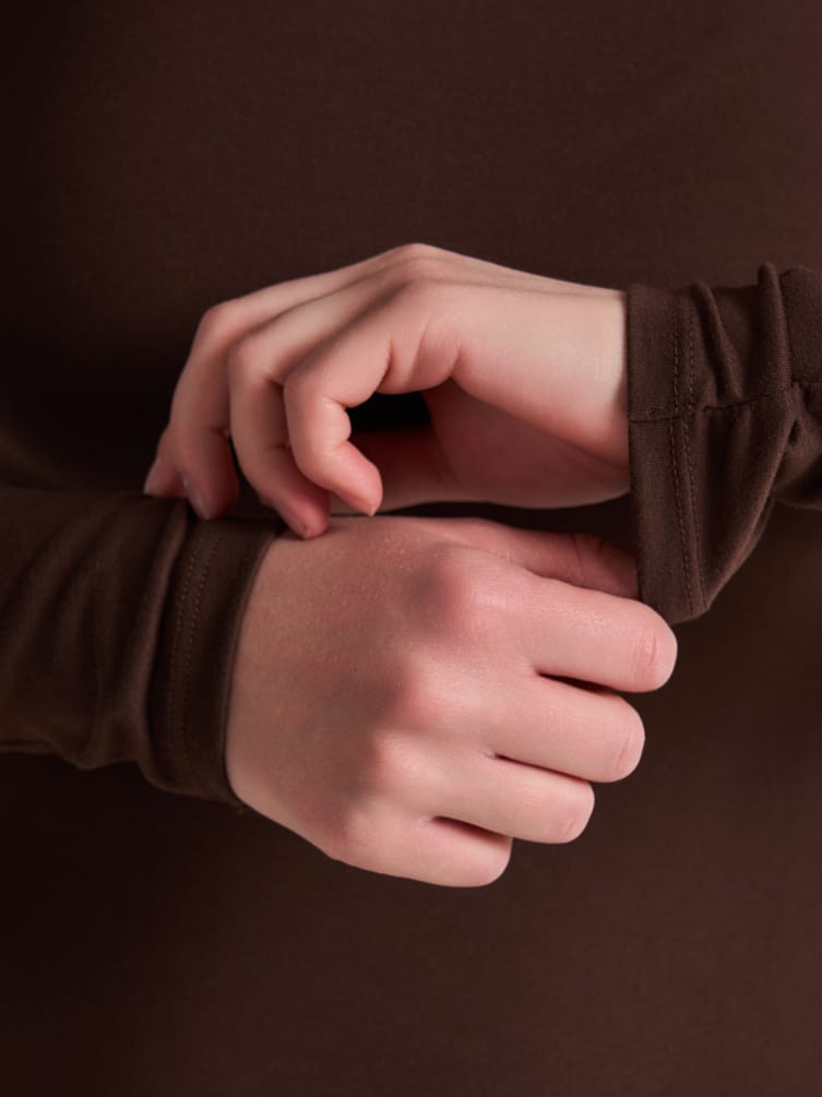 Боди с длинным рукавом