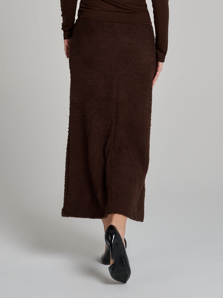 Юбка миди трикотажная