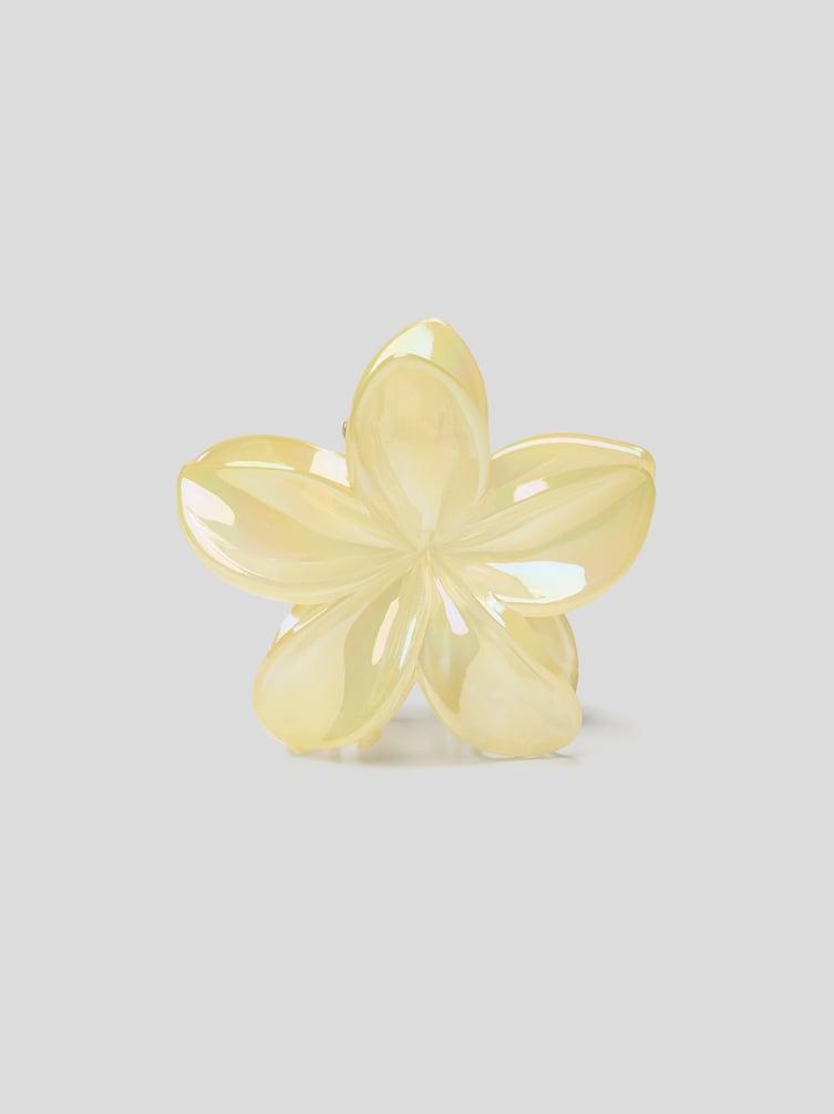 Заколка-краб в виде цветка