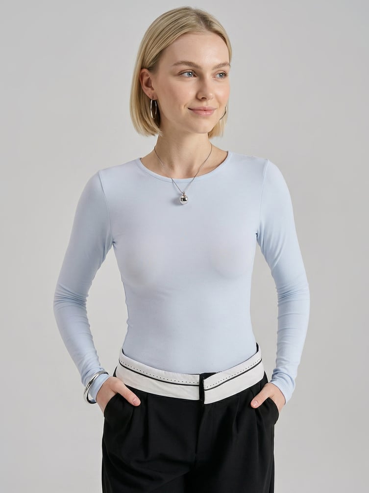 Боди с длинным рукавом